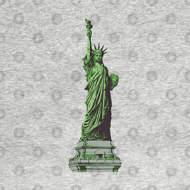 statue of liberty print independence day new york by gossiprag